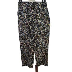 Boden Wildflower Paisley Print Bi-Stretch Straight Leg Trousers Pants NEW  10 R